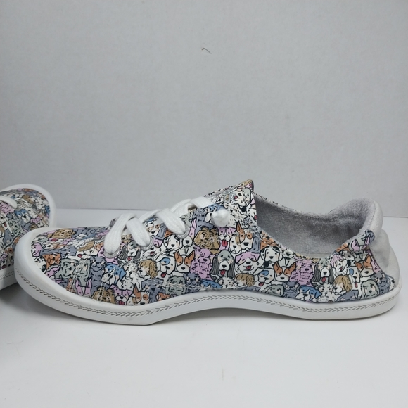 Skechers Bobs Memory Foam Size 8.5 Dogs Dog Lover Slip On Low Top Sneakers Shoes - Picture 11 of 15